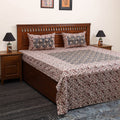 Kalamkari patchwork cotton bedsheet set 35 - handcrafted
