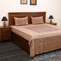 Kalamkari patchwork cotton bedsheet set 48 - handcrafted