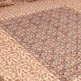 Kalamkari patchwork cotton bedsheet set 48 - handcrafted