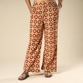  Kalamkari Block Printed Cotton Elasticated Palazzo 