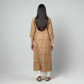  Kalamkari Block Printed Cotton Long Kurta For Women
