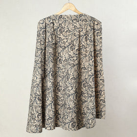 Beige - kalamkari printed cotton wrap around skirt 14
