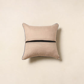 Beige - kalamkari cotton cushion cover 100 - handcrafted