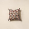 Beige - kalamkari cotton cushion cover 100 - handcrafted