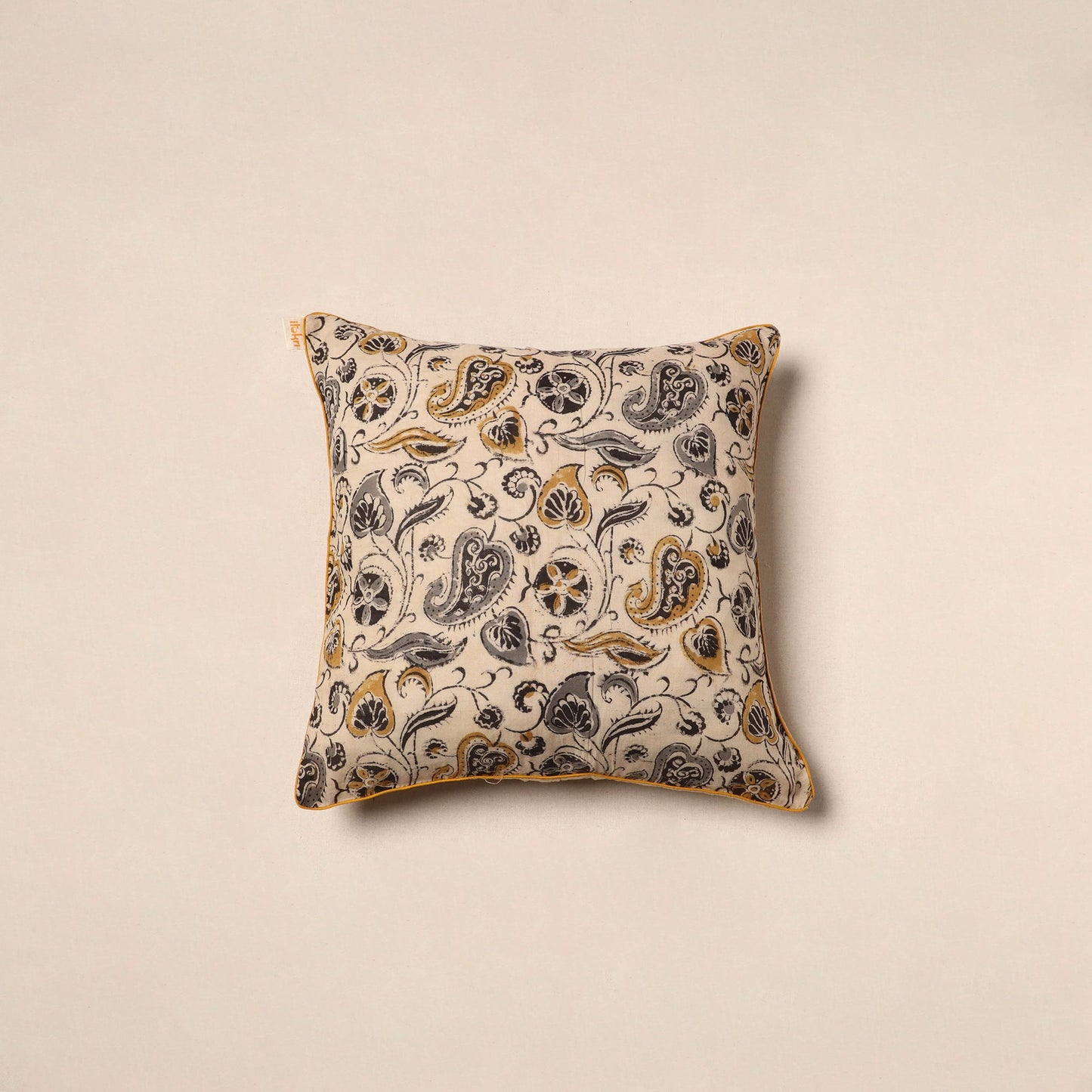 Kalamkari cotton cushion cover 39 - handcrafted
