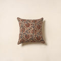 Beige - kalamkari cotton cushion cover 97 - handcrafted