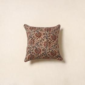 Beige - kalamkari cotton cushion cover 97 - handcrafted
