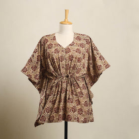Buy Kalamkari Block Print Cotton Kaftan