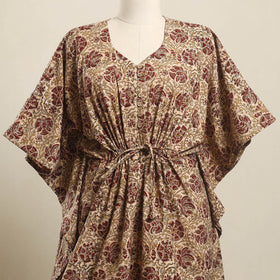 Buy Kalamkari Block Print Cotton Kaftan