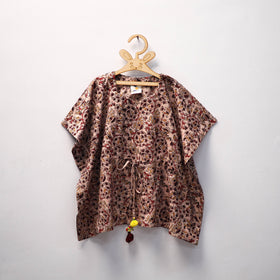 Beige - kalamkari cotton kids kaftan (3-4 years) 44