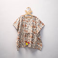 Beige - kalamkari cotton kids kaftan (3-4 years) 48