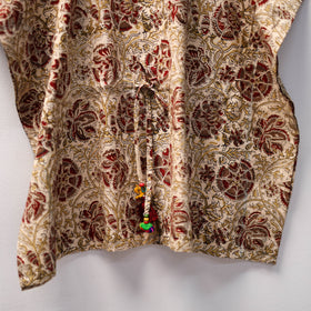 Beige - kalamkari cotton kids kaftan (3-4 years) 62