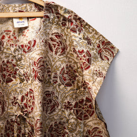 Beige - kalamkari cotton kids kaftan (3-4 years) 62