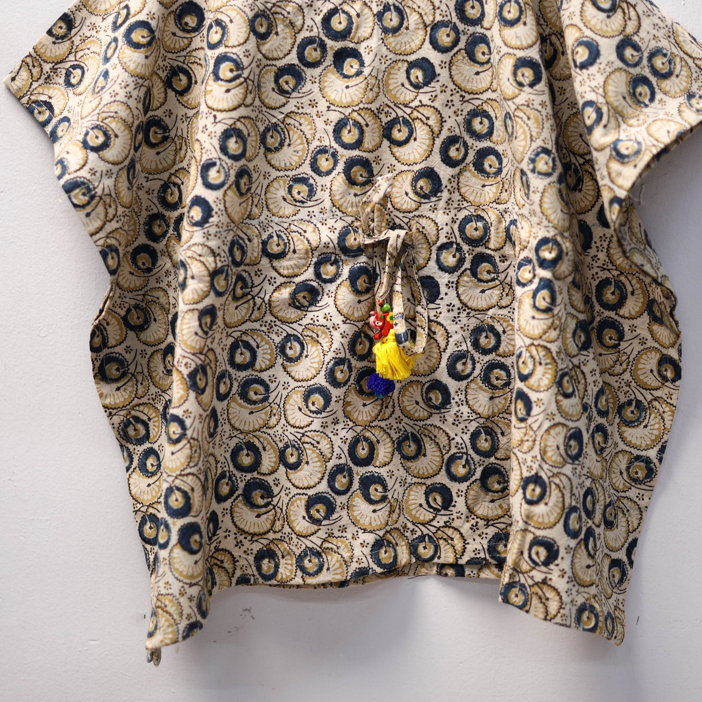 Beige - kalamkari cotton kids kaftan (3-4 years) 68