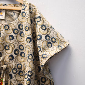 Beige - kalamkari cotton kids kaftan (3-4 years) 68