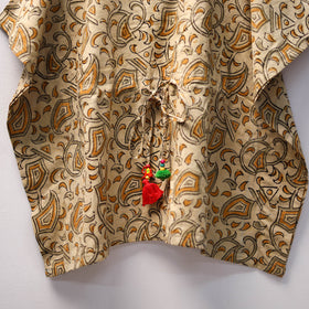 Beige - kalamkari cotton kids kaftan (3-4 years) 71