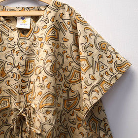 Beige - kalamkari cotton kids kaftan (3-4 years) 71