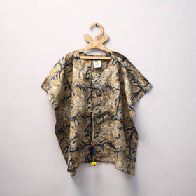 Beige - kalamkari cotton kids kaftan (3-4 years) 73