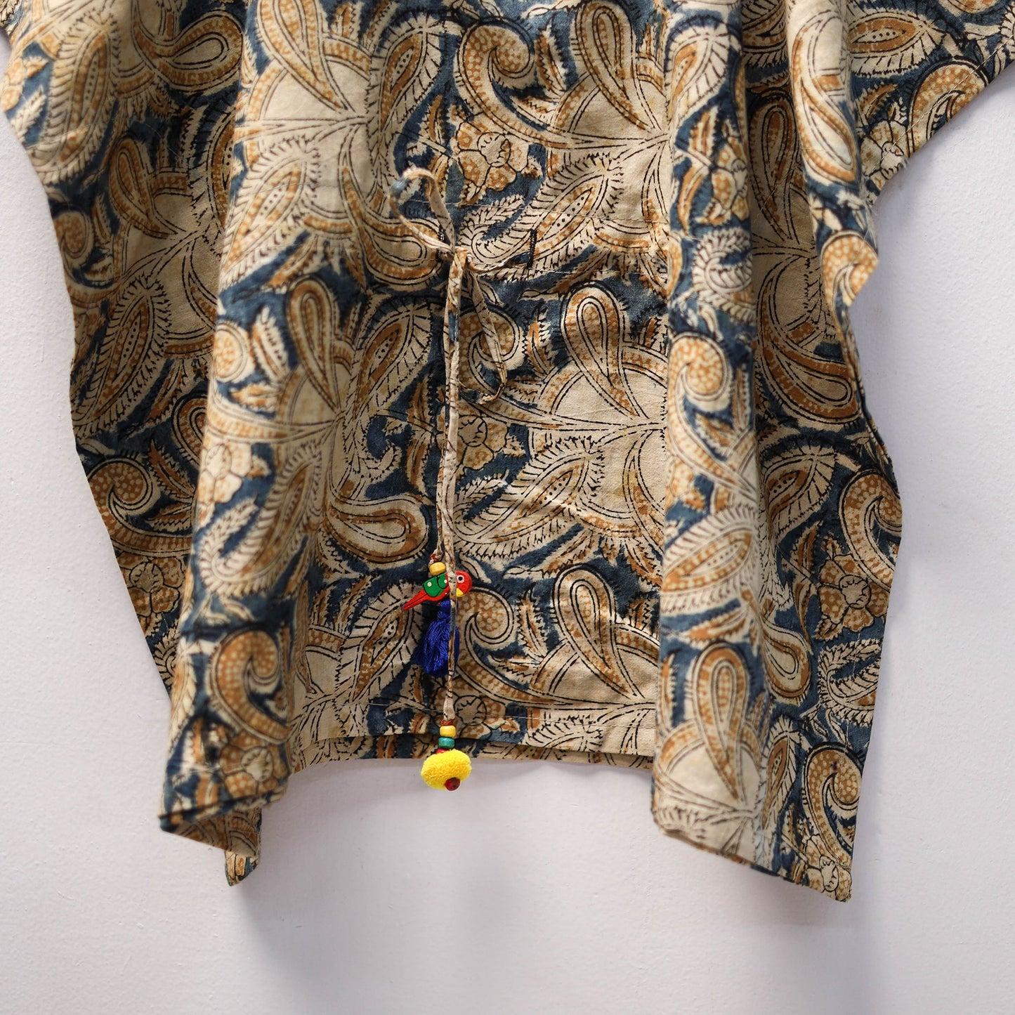 Beige - kalamkari cotton kids kaftan (3-4 years) 73