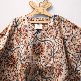 Beige - kalamkari cotton kids kaftan (3-4 years) 75