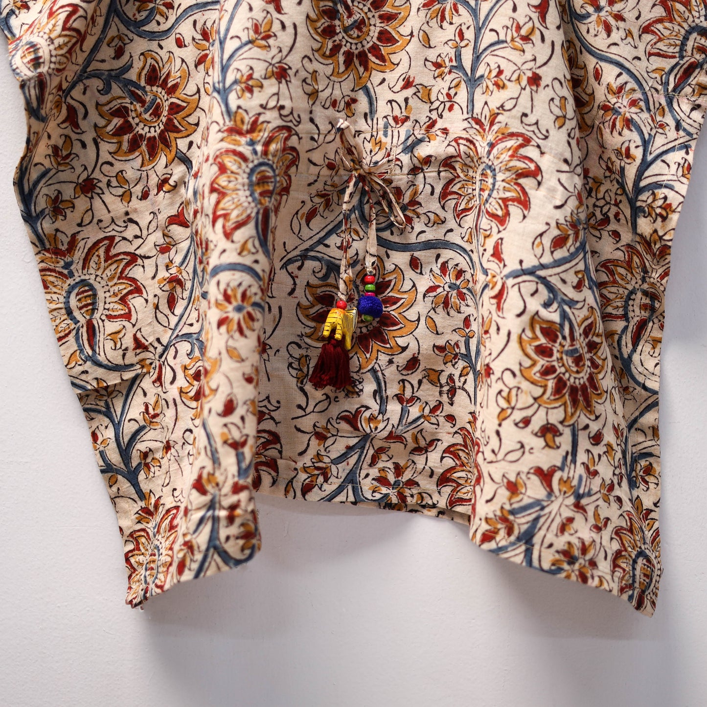 Beige - kalamkari cotton kids kaftan (3-4 years) 75