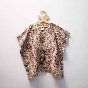 Beige - kalamkari cotton kids kaftan (3-4 years) 75