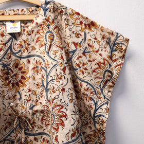 Beige - kalamkari cotton kids kaftan (3-4 years) 75