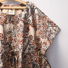 Beige - kalamkari cotton kids kaftan (3-4 years) 76