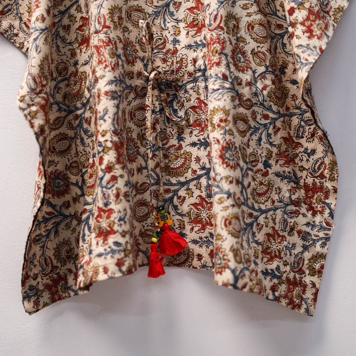 Beige - kalamkari cotton kids kaftan (3-4 years) 78