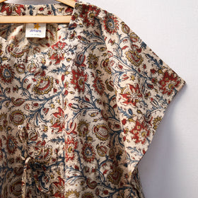 Beige - kalamkari cotton kids kaftan (3-4 years) 78