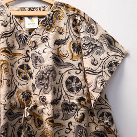 Beige - kalamkari cotton kids kaftan (3-4 years) 86