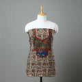  Beige Kalamkari Kurta Material Online in India