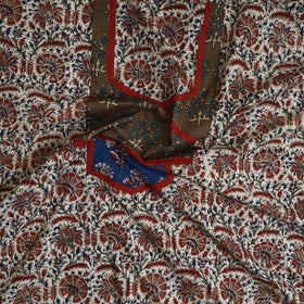  Beige Kalamkari Kurta Material Online in India