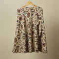 Beige - kalamkari cotton wrap around skirt 47 - handcrafted