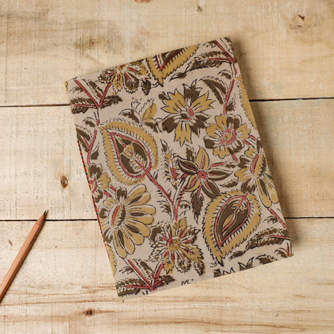  Kalamkari Fabric Cover Handmade Paper Notebook 