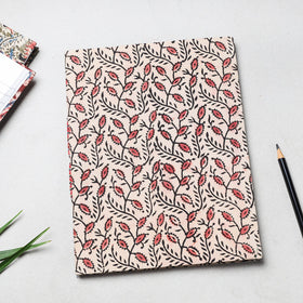 Buy Kalamkari Fabric Cover Handmade Paper Notebook Online at iTokri.com