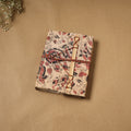 Kalamkari fabric cover handmade paper notebook with thread