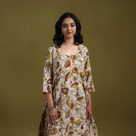 Kalamkari printed cotton 2pc kurta set for women 04