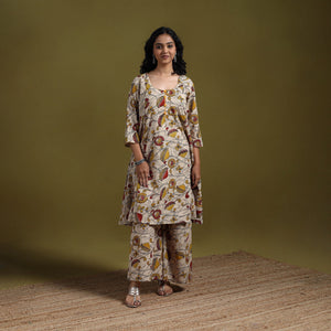 Kalamkari printed cotton 2pc kurta set for women 04