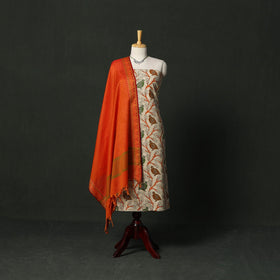 Kalamkari printed cotton 2pc unstitched dress material