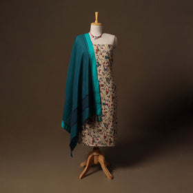 Kalamkari printed cotton 2pc unstitched dress material