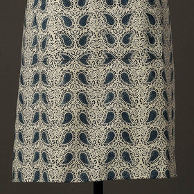 Beige Kalamkari Block Printed Cotton Apron with Pocket 