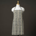 Beige Kalamkari Block Printed Cotton Apron with Pocket 