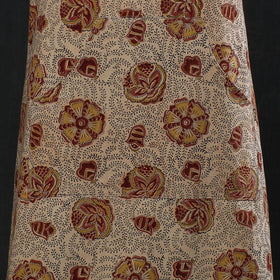 Beige Kalamkari Block Printed Cotton Apron 