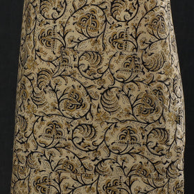 Beige Kalamkari Block Printed Cotton Apron 