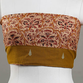 Buy Kalamkari Block Printed Cotton Blouse Piece 