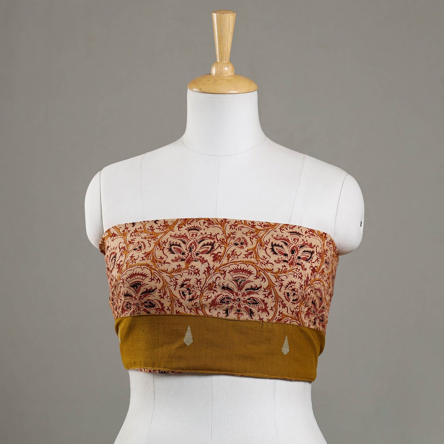 Buy Kalamkari Block Printed Cotton Blouse Piece 