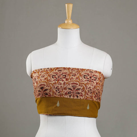 Buy Kalamkari Block Printed Cotton Blouse Piece 