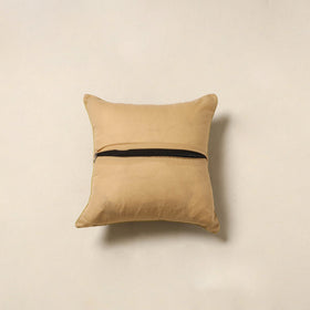 Beige - kalamkari printed cotton cushion cover 56