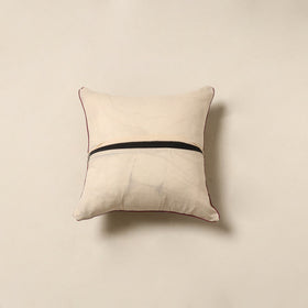 Beige - kalamkari printed cotton cushion cover 60